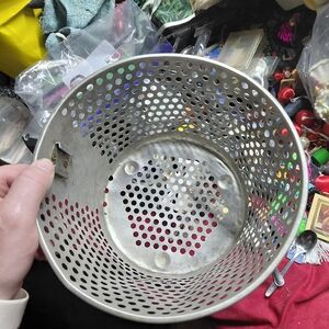 Metal Ventilated Kitchen Basket - Silver
